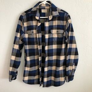 COPY - Blue/Black/Off White Man Flannel